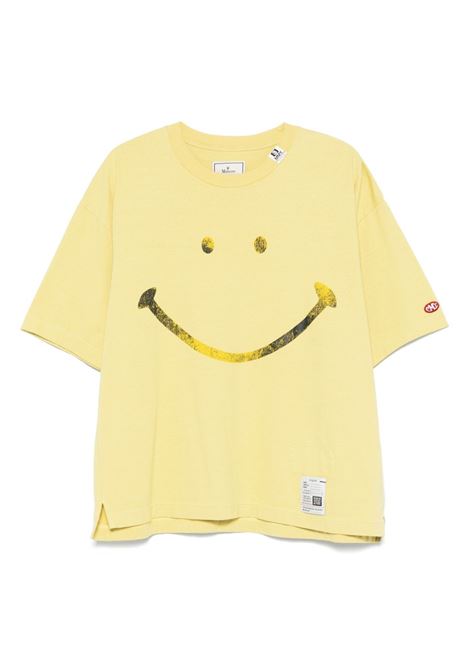 smily face printed tee man yellow MAISON MIHARA YASUHIRO | J14TS782YELLOW
